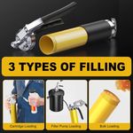 Auto si Moto - Reparatii si depanare - Scule auto - Scule si truse auto - Pistol gresare 8000 PSI pentru niplu de gresare Techstar®, actionare cu o singura mana, ax heavy duty, cap pistol gres - Infinity.ro