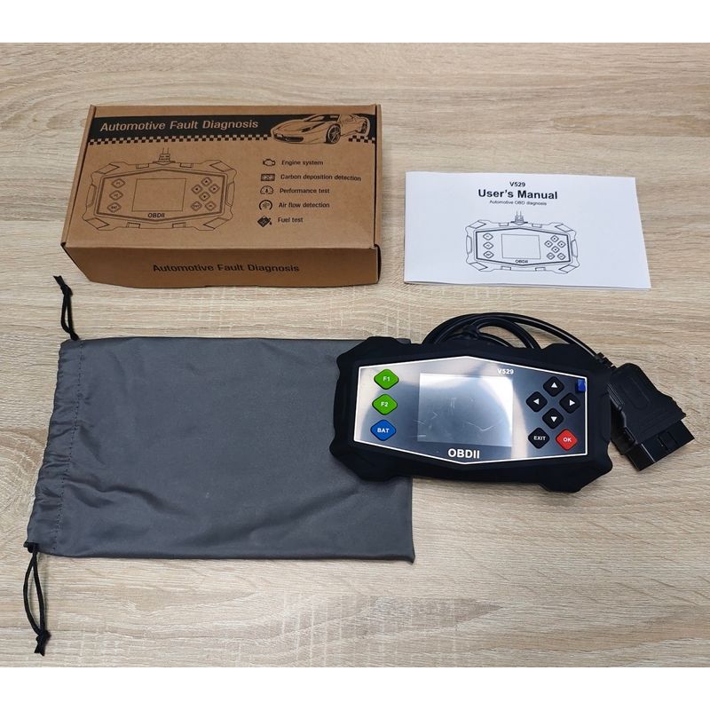 Auto si Moto - Reparatii si depanare - Sisteme de diagnoza - Tester Diagnoza Auto OBD2 Techstar V529 cu Ecran Color – Citire/Sterge Coduri, Live Data, IM Readiness, Mode 6 & Test - Infinity.ro