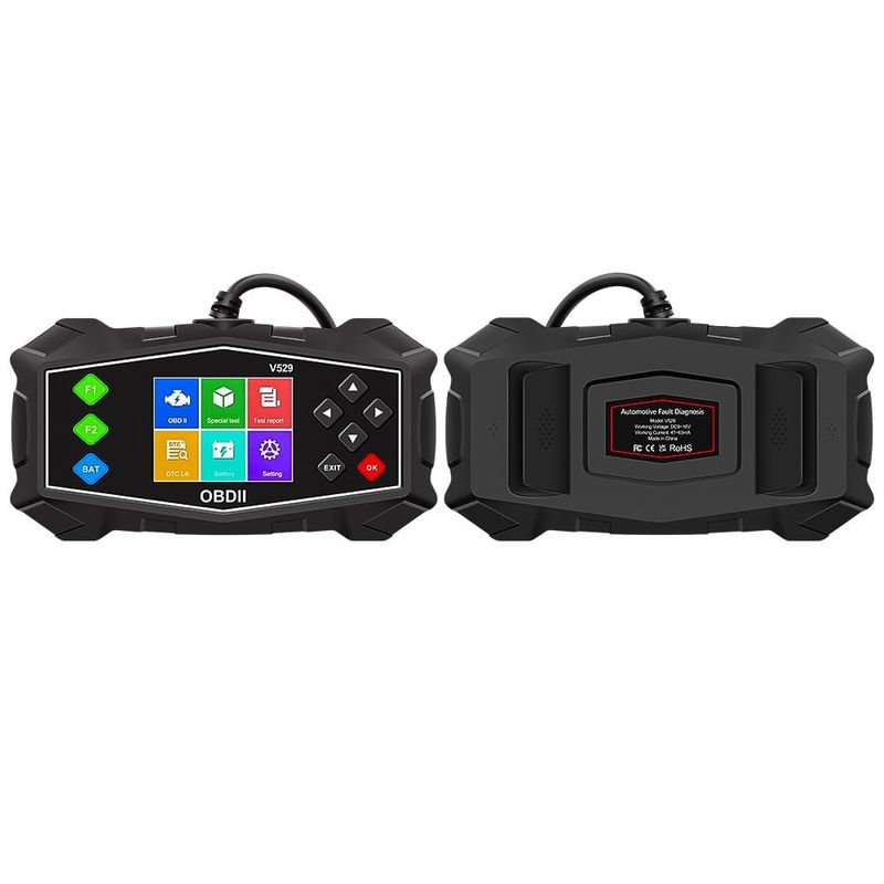 Auto si Moto - Reparatii si depanare - Sisteme de diagnoza - Tester Diagnoza Auto OBD2 Techstar V529 cu Ecran Color – Citire/Sterge Coduri, Live Data, IM Readiness, Mode 6 & Test - Infinity.ro