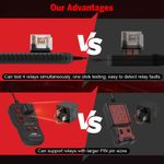 Auto si Moto - Reparatii si depanare - Scule auto - Testere si multimetre - Tester relee auto JFIND JF107, universal 12V/24V, pentru relee 4 pini si 5 pini, indicator LED bun/defect - Infinity.ro