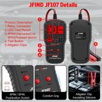 Auto si Moto - Reparatii si depanare - Scule auto - Testere si multimetre - Tester relee auto JFIND JF107, universal 12V/24V, pentru relee 4 pini si 5 pini, indicator LED bun/defect - Infinity.ro