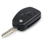 Auto si Moto - Electronice auto - Accesorii electronice auto - Carcasa cheie auto Techstar, transformatoare tip briceag, cu 2 butoane si lama VAC102, compatibila Dacia Logan - Infinity.ro