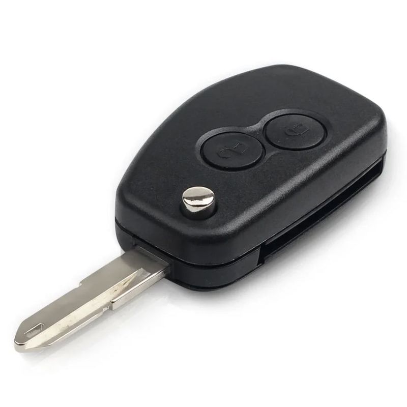 Auto si Moto - Electronice auto - Accesorii electronice auto - Carcasa cheie auto Techstar, transformatoare tip briceag, cu 2 butoane si lama VAC102, compatibila Dacia Logan - Infinity.ro