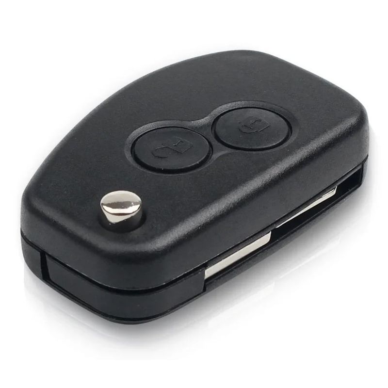 Auto si Moto - Electronice auto - Accesorii electronice auto - Carcasa cheie auto Techstar, transformatoare tip briceag, cu 2 butoane si lama VAC102, compatibila Dacia Logan - Infinity.ro