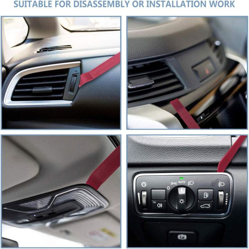 Auto si Moto - Reparatii si depanare - Scule auto - Scule si truse auto - Kit profesional deschidere usi auto 170 cm – 26 piese cu tija inox, 2 perne pneumatice, unelte demontare panouri - Infinity.ro