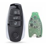 Auto si Moto - Electronice auto - Accesorii electronice auto - Cheie auto completa Techstar pentru VW Touareg, cu 3 butoane, programabila 434 MHz, cip 4A, echivalent OE 7P6959754 - Infinity.ro