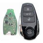 Auto si Moto - Electronice auto - Accesorii electronice auto - Cheie auto completa Techstar pentru VW Touareg, cu 3 butoane, programabila 434 MHz, cip 4A, echivalent OE 7P6959754 - Infinity.ro