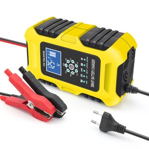 Redresor inteligent baterii auto 12V 10A / 24V 5A FOXSUR FBC122410D, incarcator automat cu afisaj LCD, 7 etape