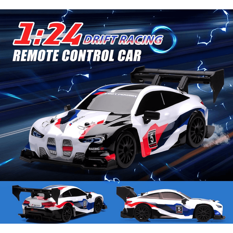 Jucarii, Copii si Bebe - Jucarii si jocuri - Vehicule si jucarii cu telecomanda - Masinute - Masina Drift High Speed, lumini LED, 2 seturi de Anvelope, pentru Copii +8 ani si Adulti , acumulator inclus 26x13x12cm - Infinity.ro