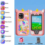 Jucarii, Copii si Bebe - Jucarii si jocuri - Jucarii & jocuri educative - Jucarii interactive - Telefon inteligent de jucarie cu ecran tactil pentru copii, muzica, camera, jocuri si functii educationale, 3 + ani - Infinity.ro