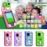 Jucarii, Copii si Bebe - Jucarii si jocuri - Jucarii & jocuri educative - Jucarii interactive - Telefon inteligent de jucarie cu ecran tactil pentru copii, muzica, camera, jocuri si functii educationale, 3 + ani - Infinity.ro