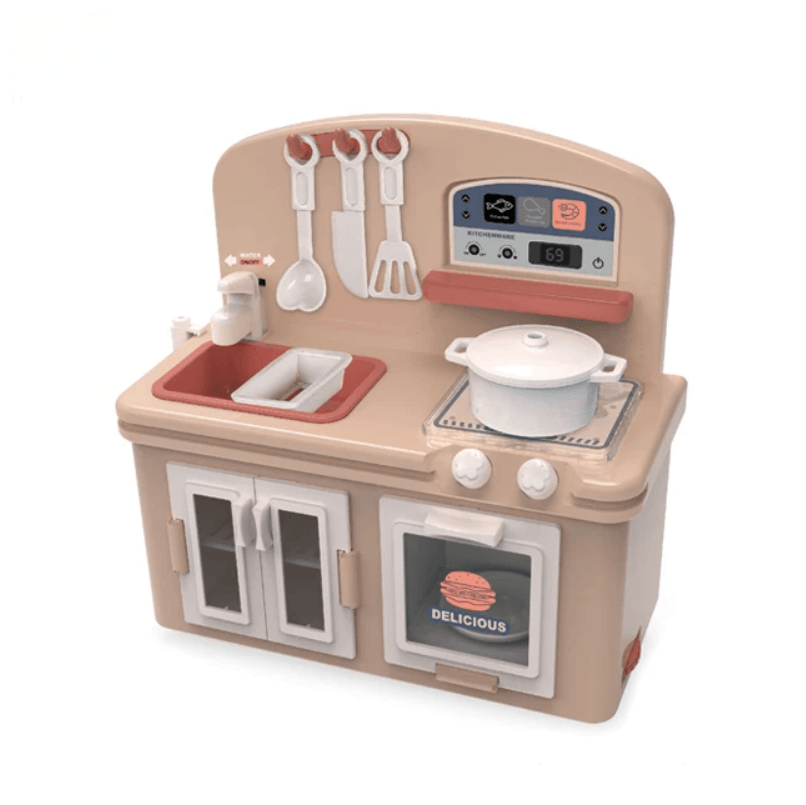 Set de Bucatarie,  Jucarie Interactiv cu 13 piese – Lumini si Sunete pentru Copii, 3ani+