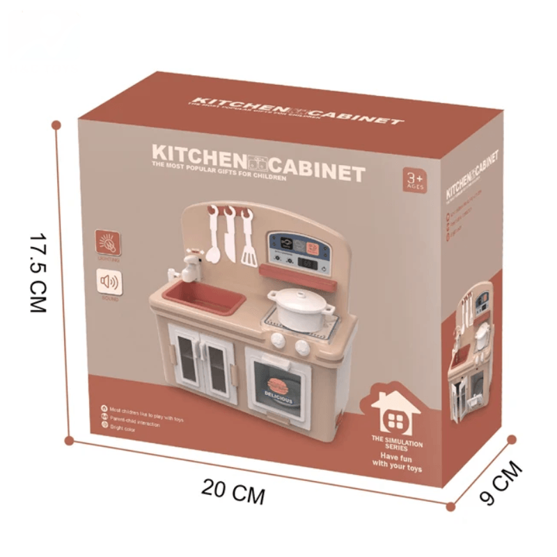 Jucarii, Copii si Bebe - Jucarii si jocuri - Jucarii de rol - Bucatarii copii - Set de Bucatarie,  Jucarie Interactiv cu 13 piese – Lumini si Sunete pentru Copii, 3ani+ - Infinity.ro