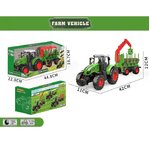 Jucarii, Copii si Bebe - Jucarii si jocuri - Vehicule si jucarii cu telecomanda - Utilaje constructie de jucarie - Tractor Forestier cu Remorca si Macara Graifer 42 cm, 3ani+ - Infinity.ro
