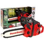 Jucarii, Copii si Bebe - Jucarii si jocuri - Jucarii de exterior - Alte jucarii de exterior - Drujba de jucarie, cu sunete, pentru copii 3 ani+, 37 x 10 x 15 cm, Rosu-Negru - Infinity.ro