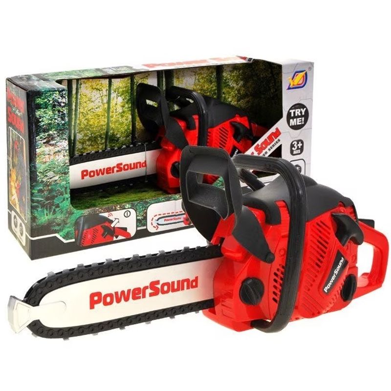 Jucarii, Copii si Bebe - Jucarii si jocuri - Jucarii de exterior - Alte jucarii de exterior - Drujba de jucarie, cu sunete, pentru copii 3 ani+, 37 x 10 x 15 cm, Rosu-Negru - Infinity.ro