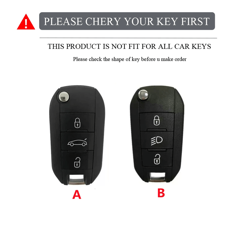 Auto si Moto - Electrice auto - Alte accesorii electrice auto - Husa pentru cheie briceag Peugeot 208 308 508 2008 Citroen C4 C3 Cactus Opel Corsa F Crossland X - Infinity.ro