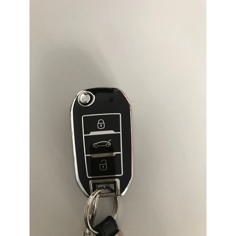 Auto si Moto - Electrice auto - Alte accesorii electrice auto - Husa pentru cheie briceag Peugeot 208 308 508 2008 Citroen C4 C3 Cactus Opel Corsa F Crossland X - Infinity.ro