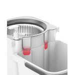 Market - Curatenie si intretinere casa - Produse menaj - Maturi si farase - Set galeata cu 2 cuve separabile si mop rotativ PAA-home, 2 rezerve mop rotunde, culoare gri - Infinity.ro