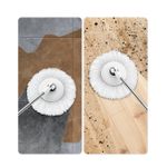 Market - Curatenie si intretinere casa - Produse menaj - Maturi si farase - Set galeata cu 2 cuve separabile si mop rotativ PAA-home, coada mop metal telescopica, 360 grade rotatie mop, cos stoarcere inox, recipient detergent, 2 rezerve mop rotunde, culoare gri - Infinity.ro