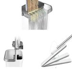 Market - Curatenie si intretinere casa - Produse menaj - Maturi si farase - Set mop cu galeata PAA-home®, mop plat din microfibra, cuve spalare si uscare, 2 lavete, 3.2 L, alb - Infinity.ro