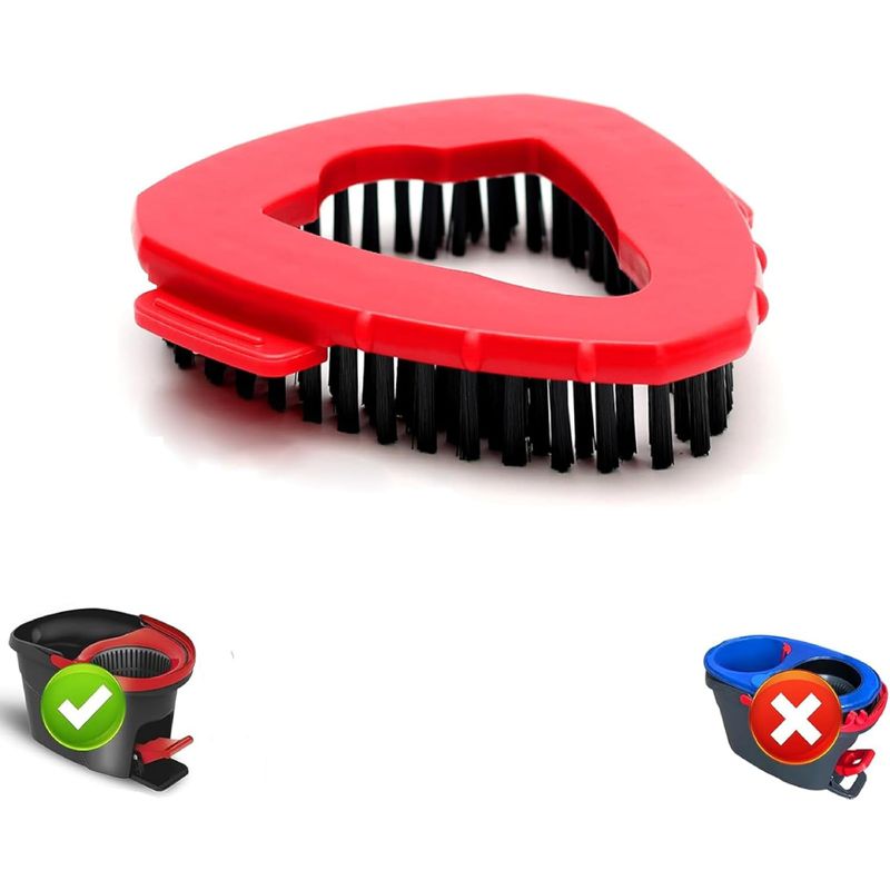 Market - Curatenie si intretinere casa - Produse menaj - Accesorii curatenie - Perie PAA-home, culoare rosie, compatibila cu Vileda spin / O-cedar/ Easy wring - Infinity.ro