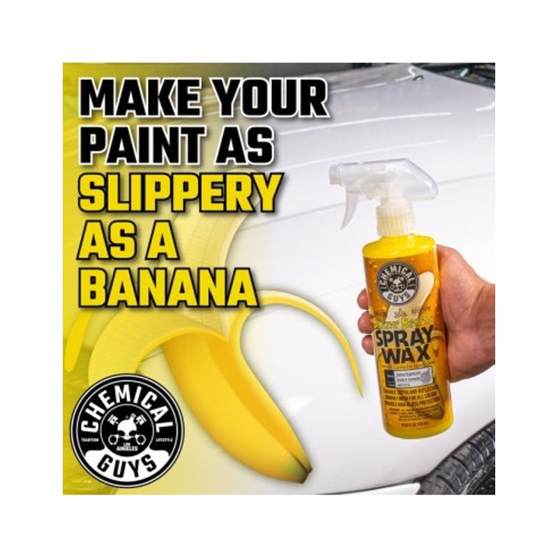 Auto si Moto - Intretinere auto - Produse curatare auto - Ceara auto lichida ChemicalGuys Blazin' Banana Wax Spray, 473 ml - Infinity.ro