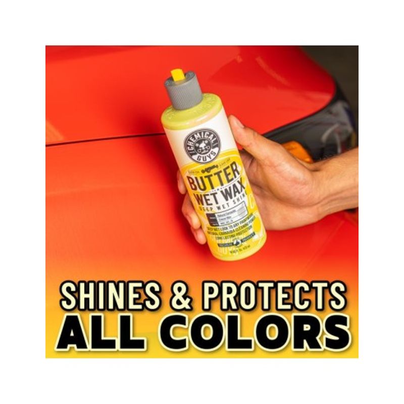 Auto si Moto - Intretinere auto - Produse curatare auto - Ceara auto lichida cu Carnauba ChemicalGuys Butter Wet Wax, 473 ml - Infinity.ro