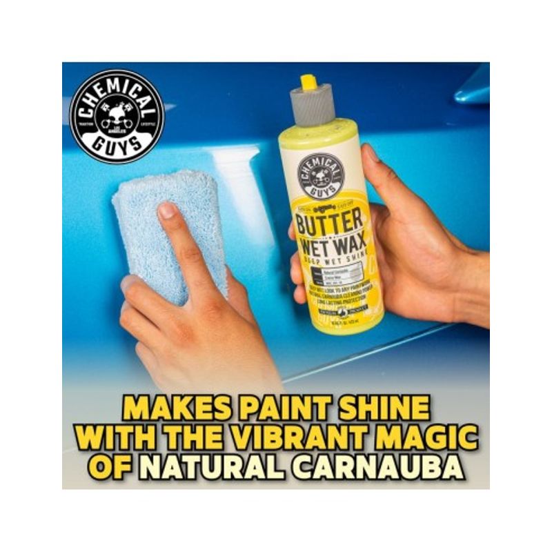 Auto si Moto - Intretinere auto - Produse curatare auto - Ceara auto lichida cu Carnauba ChemicalGuys Butter Wet Wax, 473 ml - Infinity.ro