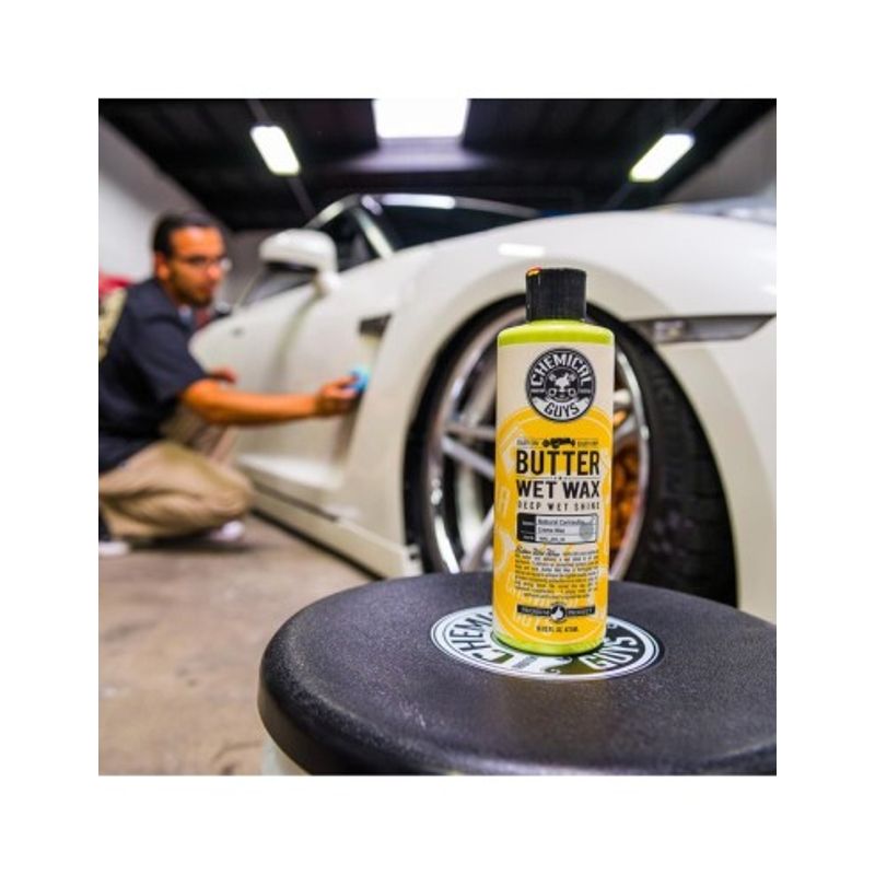 Auto si Moto - Intretinere auto - Produse curatare auto - Ceara auto lichida cu Carnauba ChemicalGuys Butter Wet Wax, 473 ml - Infinity.ro