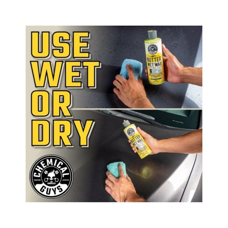 Auto si Moto - Intretinere auto - Produse curatare auto - Ceara auto lichida cu Carnauba ChemicalGuys Butter Wet Wax, 473 ml - Infinity.ro