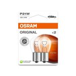 Auto si Moto - Electrice auto - Iluminare si semnalizare - Becuri auto - Set 2 Becuri Auto P21W 12V, Osram - Infinity.ro
