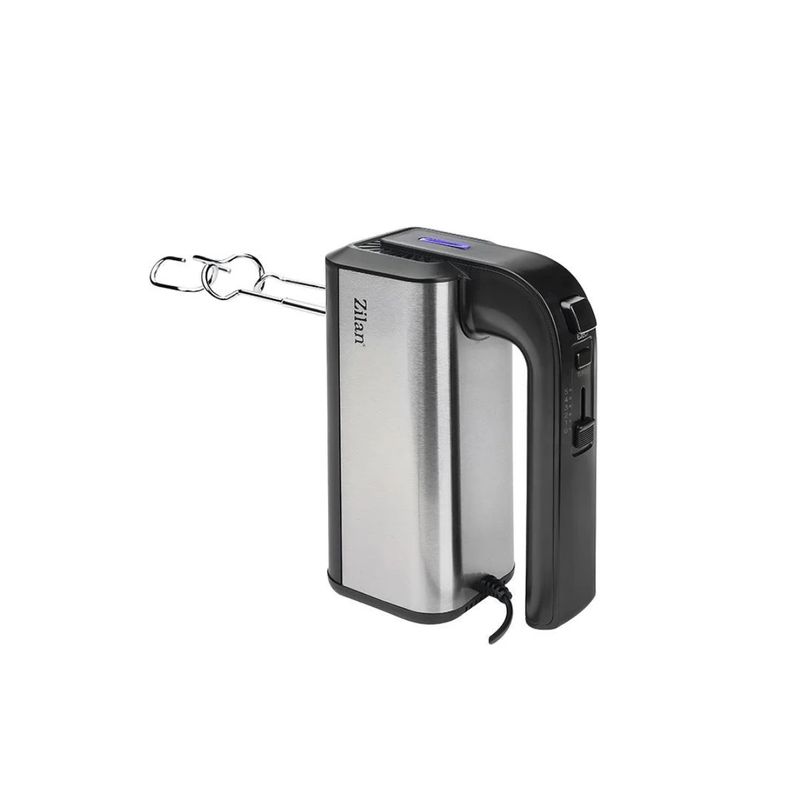 Electronice si Electrocasnice - Electrocasnice bucatarie - Mixere, tocatoare & roboti de bucatarie - Mixere - Mixer de mana Zilan ZLN2938 din inox, 5 trepte de viteza + TURBO, protectie la supraincalzire, 500W - Infinity.ro