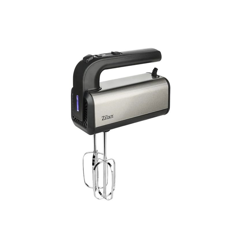 Electronice si Electrocasnice - Electrocasnice bucatarie - Mixere, tocatoare & roboti de bucatarie - Mixere - Mixer de mana Zilan ZLN2938 din inox, 5 trepte de viteza + TURBO, protectie la supraincalzire, 500W - Infinity.ro