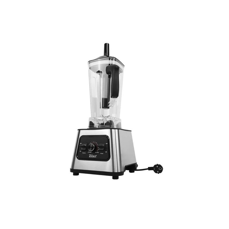 Electronice si Electrocasnice - Electrocasnice bucatarie - Mixere, tocatoare & roboti de bucatarie - Blendere si mini tocatoare - Blender inox Zilan ZLN2785, Vas din sticla 2L, 15 trepte viteza + pulse, Putere 1100W - Infinity.ro