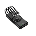 Laptop, Telefoane si Tablete - Telefoane mobile si accesorii - Accesorii Telefoane - Alte accesorii telefoane - Power Bank OMEGA, 18000 mAh, cu cabluri Type C & Lightning si USB incorporate, Display LED, Negru - Infinity.ro