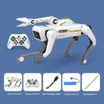 Jucarii, Copii si Bebe - Jucarii si jocuri - Vehicule si jucarii cu telecomanda - Roboti de jucarie - Robot Caine Inteligent iUni 8008 cu Cleste de Prindere, Control Telecomanda, Comenzi Vocale, Programabil - Infinity.ro