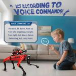 Jucarii, Copii si Bebe - Jucarii si jocuri - Vehicule si jucarii cu telecomanda - Roboti de jucarie - Robot Caine Inteligent iUni 8021 cu Functie Pulverizare Apa,  Telecomanda, Comenzi Vocale, Programare Miscari - Infinity.ro