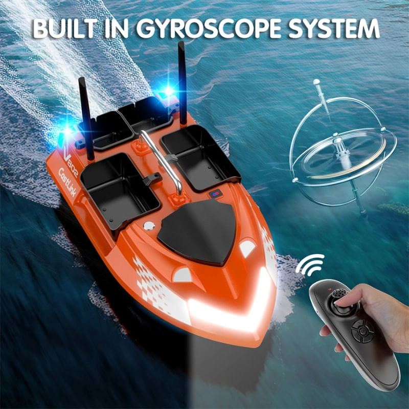 Jucarii, Copii si Bebe - Jucarii si jocuri - Vehicule si jucarii cu telecomanda - Barci cu telecomanda - Barca Plantat, Nadit si Momit iUni V802, 18000mAh, 4 cuve, 3kg, 500m, 15km/h, Telecomanda 2.4GHz - Infinity.ro