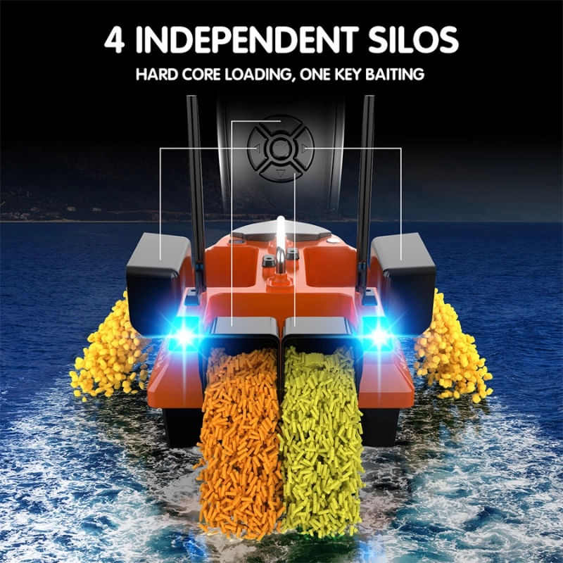 Jucarii, Copii si Bebe - Jucarii si jocuri - Vehicule si jucarii cu telecomanda - Barci cu telecomanda - Barca Plantat, Nadit si Momit iUni V802, 12000mAh, 4 cuve, 3kg, 500m, 15km/h, Telecomanda 2.4GHz - Infinity.ro