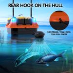 Jucarii, Copii si Bebe - Jucarii si jocuri - Vehicule si jucarii cu telecomanda - Barci cu telecomanda - Barca Plantat, Nadit si Momit iUni V802, 12000mAh, 4 cuve, 3kg, 500m, 15km/h, Telecomanda 2.4GHz - Infinity.ro