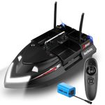 Jucarii, Copii si Bebe - Jucarii si jocuri - Vehicule si jucarii cu telecomanda - Barci cu telecomanda - Barca Plantat, Nadit si Momit iUni V802, 18000mAh, 4 cuve, 3kg, 500m, 15km/h, Telecomanda 2.4GHz, Negru - Infinity.ro