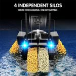 Jucarii, Copii si Bebe - Jucarii si jocuri - Vehicule si jucarii cu telecomanda - Barci cu telecomanda - Barca Plantat, Nadit si Momit iUni V802, 18000mAh, 4 cuve, 3kg, 500m, 15km/h, Telecomanda 2.4GHz, Negru - Infinity.ro