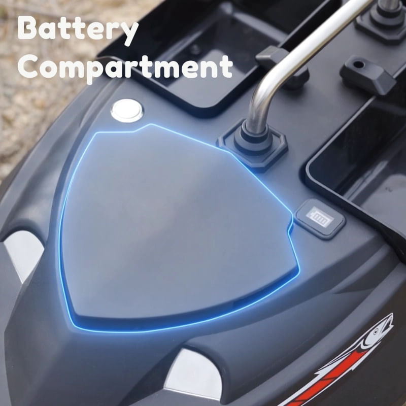 Jucarii, Copii si Bebe - Jucarii si jocuri - Vehicule si jucarii cu telecomanda - Barci cu telecomanda - Barca Plantat, Nadit si Momit iUni V802, 18000mAh, 4 cuve, 3kg, 500m, 15km/h, Telecomanda 2.4GHz, Negru - Infinity.ro