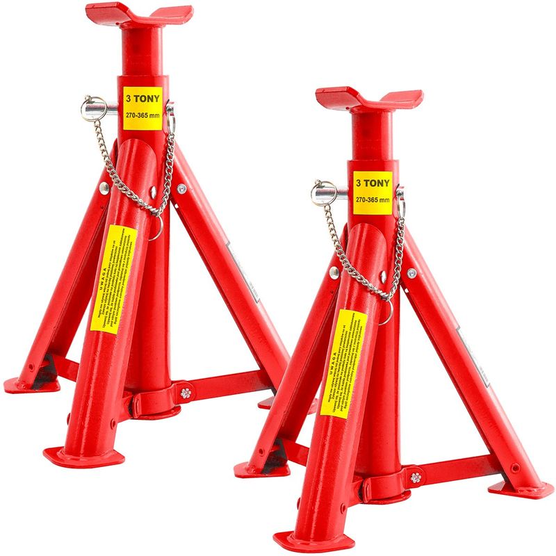Auto si Moto - Reparatii si depanare - Scule auto - Echipamente de ridicare si sprijin - Pachet complet pentru schimbat roti, cric hidraulic 2,5T,100-400 mm, capre auto 3T si chei V80105+TA129+V80091+TA1073 - Infinity.ro