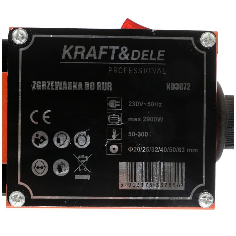 Casa si Gradina - Constructii - Scule electrice si accesorii - Pistoale de lipit - Trusa de lipit tevi ppr, 12 buc 2900W, KD3072, Kraft&Dele - Infinity.ro