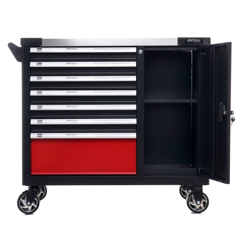 Casa si Gradina - Constructii - Depozitare, transport si protectie - Organizatoare si cutii scule - Dulap scule, Kraft&Dele, 299 piese, 7 sertare, KD1068 - Infinity.ro