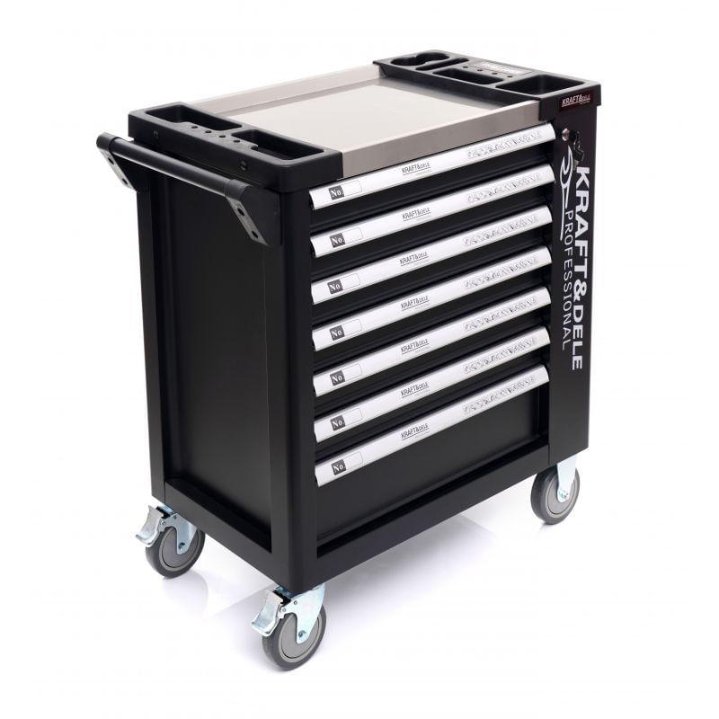 Casa si Gradina - Constructii - Depozitare, transport si protectie - Organizatoare si cutii scule - Dulap pentru scule, Kraft&Dele, 7 Sertare, Design Robust cu Incuietori,  KD1070 - Infinity.ro