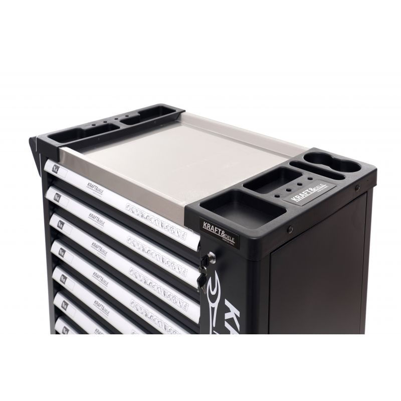 Casa si Gradina - Constructii - Depozitare, transport si protectie - Organizatoare si cutii scule - Dulap pentru scule, Kraft&Dele, 7 Sertare, Design Robust cu Incuietori,  KD1070 - Infinity.ro