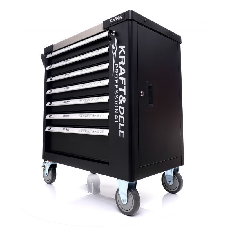 Casa si Gradina - Constructii - Depozitare, transport si protectie - Organizatoare si cutii scule - Dulap pentru scule, Kraft&Dele, 7 Sertare, Design Robust cu Incuietori,  KD1070 - Infinity.ro